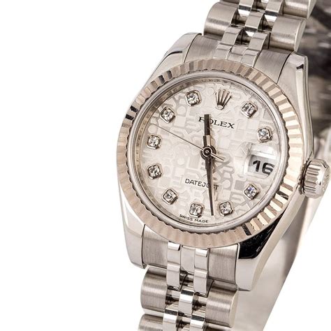 ladies rolex silver bezel|ladies rolex datejust diamond bezel.